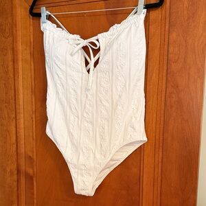 Aerie White One Piece size L